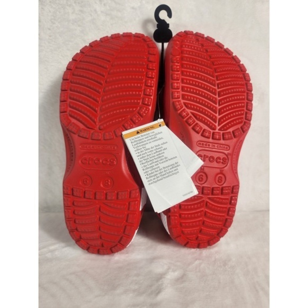 Crocs Coca Cola Classic Clog Red White W-8 M-6 New - Picture 6 of 7